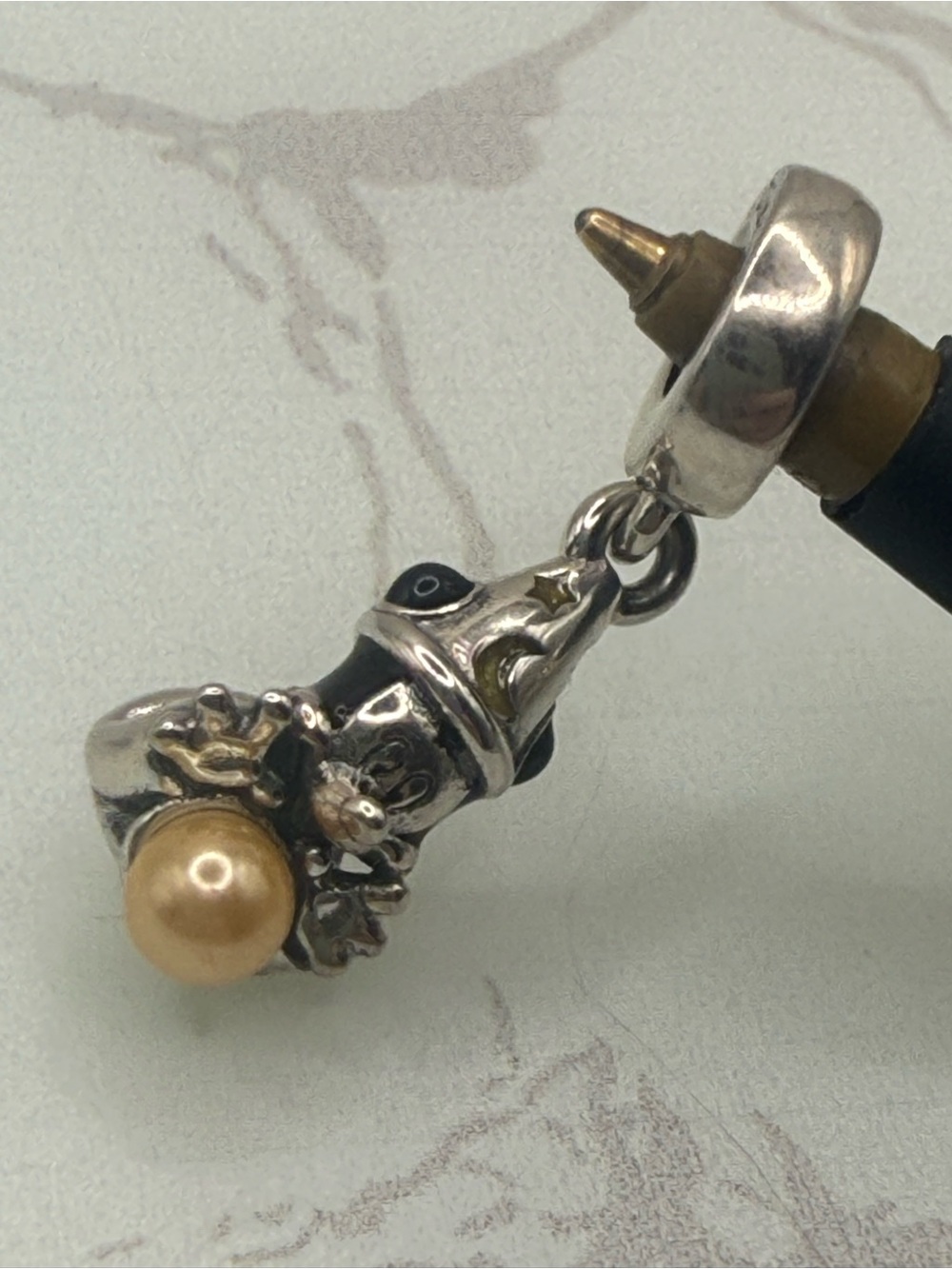 Pandora Disney Sorcerer Mickey w Gold Pearl!